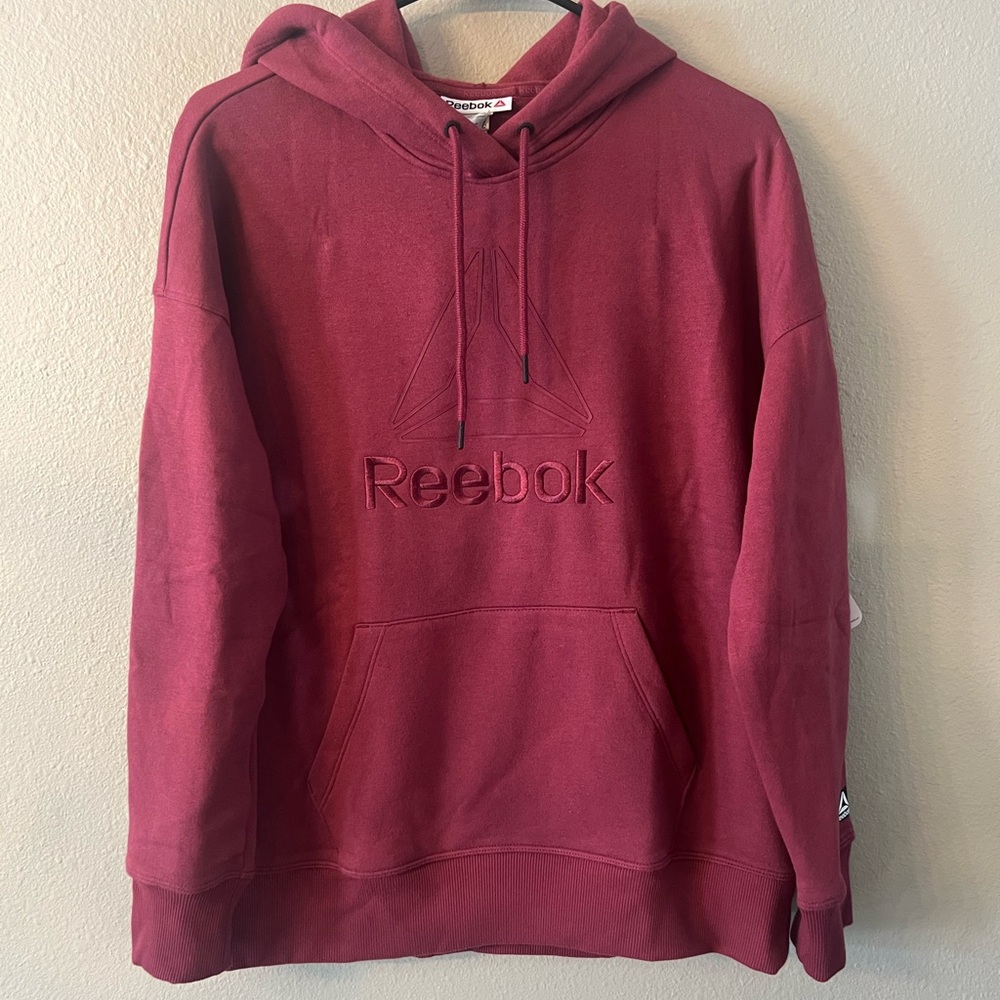 💯 NWT Reebok Maroon Classic Pullover Hoodie Men’s SM/Women’s MED